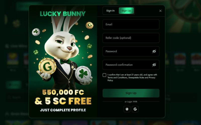 Lucky Bunny Casino Offer and Refer Code