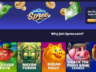 Spree Casino Bonus Page