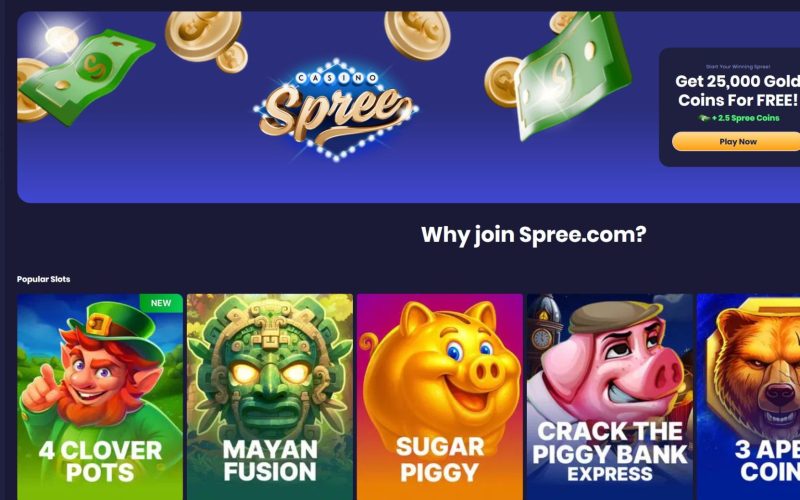 Spree Casino Bonus Page