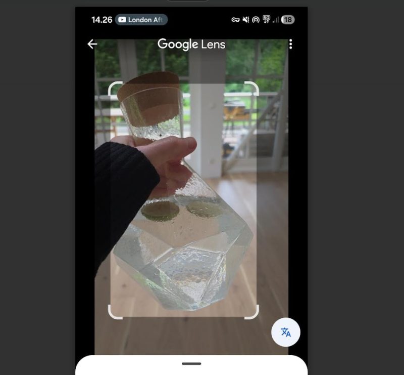 google lens in action