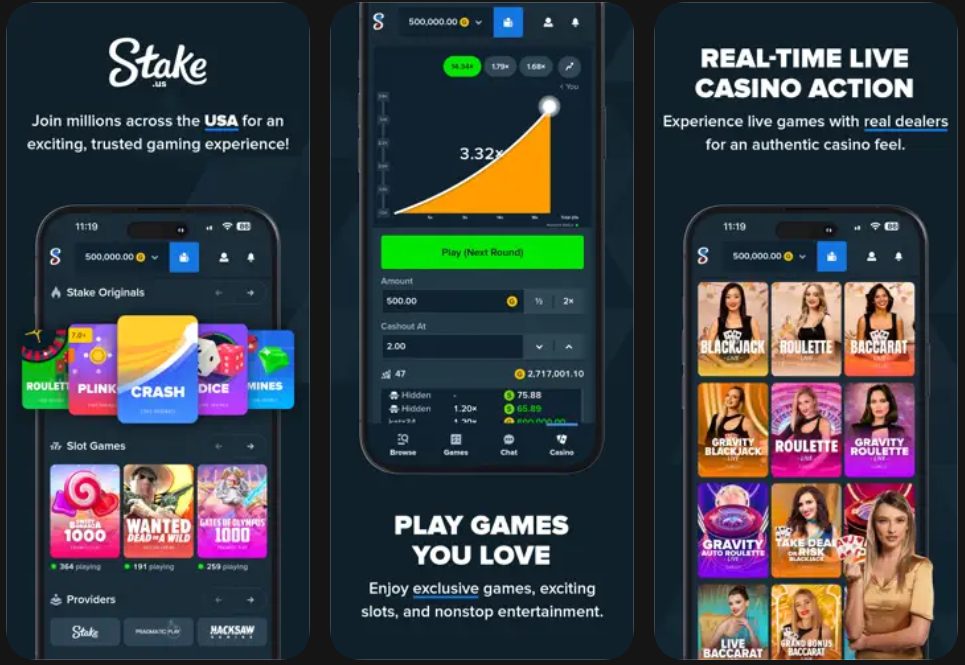Stake.us social casino USA