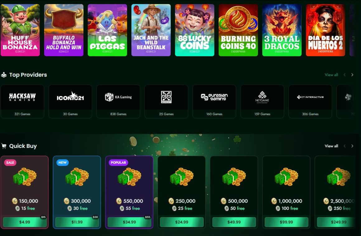 Slots and Games at Lucky Bunny Casino