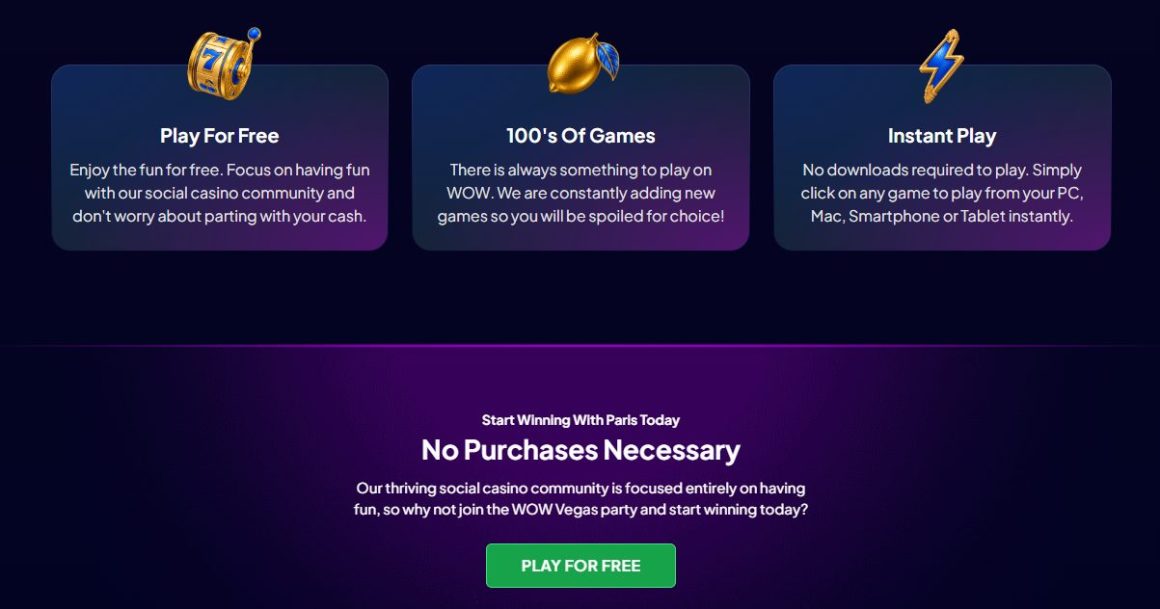 free slot games at WOW Casino