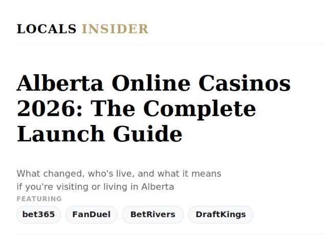 Alberta Online Casinos Guide