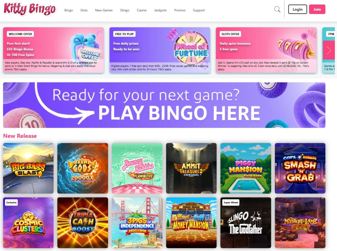 Kitty Bingo games and promo