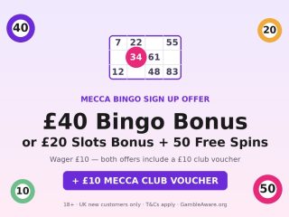 Mecca Bingo Welcome Offer