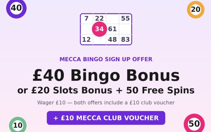 Mecca Bingo Welcome Offer