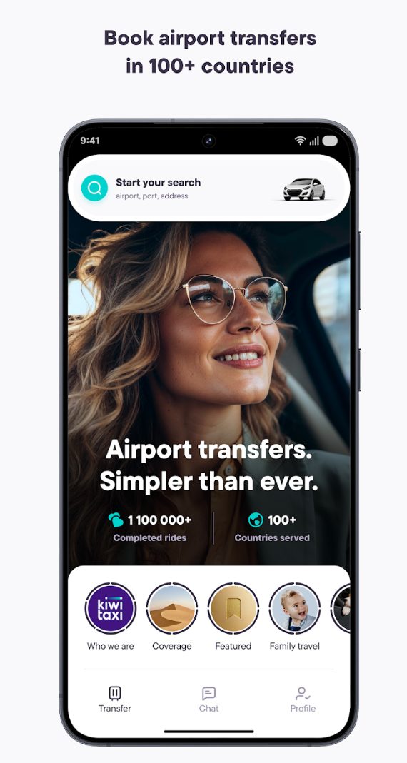 KIWITAXI airport transfer app