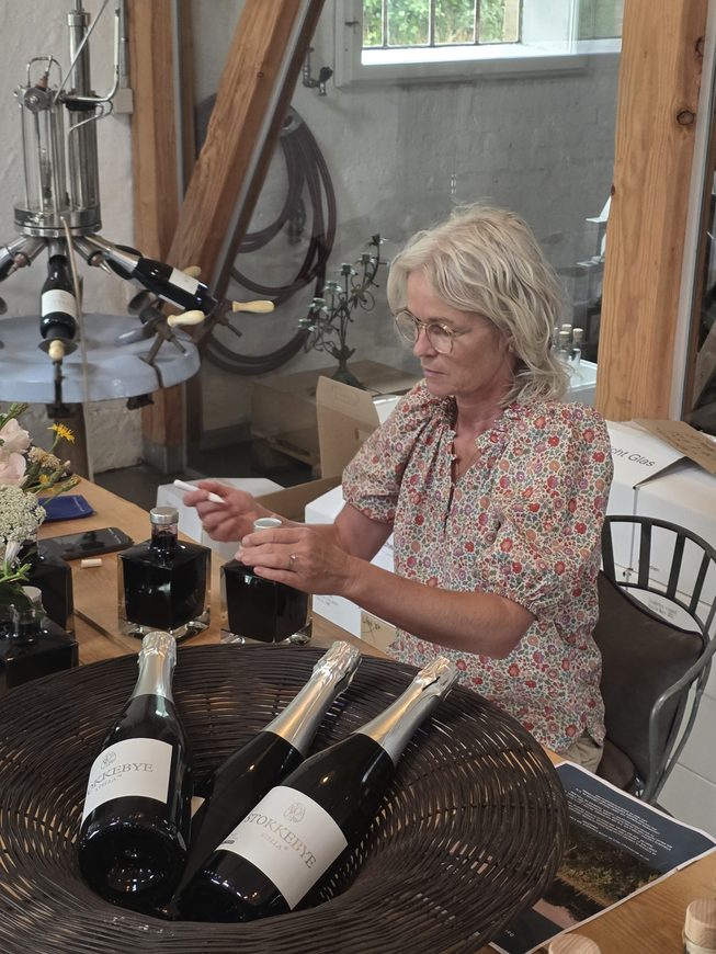 Helle, owner of By Stokkebye Danish winery