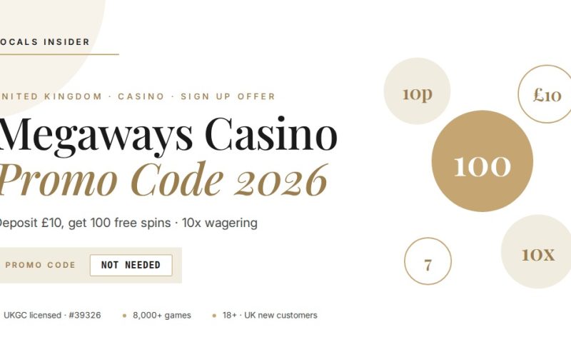 Megaways casino sign up offer and promo code for UK