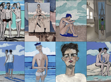 Naked nude male art and paintings by Stabbert