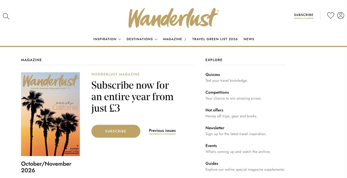 Wanderlust Travel Magazine