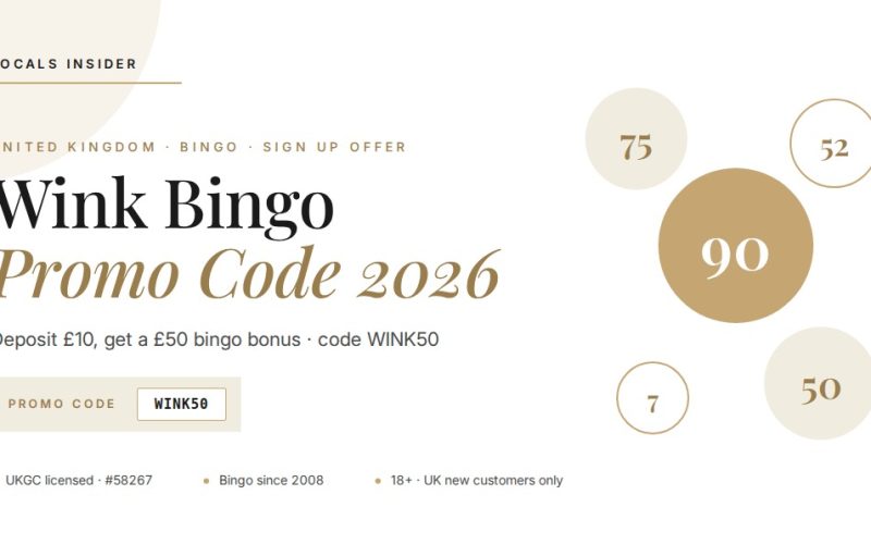 sign up offer and wink bingo promo code