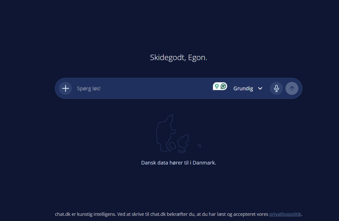chat.dk, Denmark's ChatGPT, developed by Ordbogen in Odense