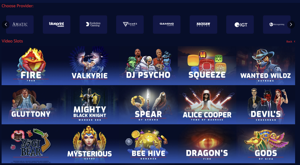 Slots and Games to Play at All British Casino online