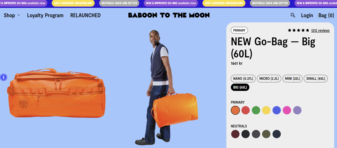 Baboon to the moon bags review and discount