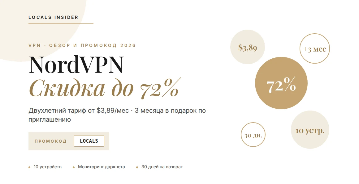 Nord VPN промокод и скидка