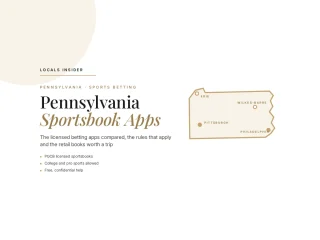 Pennsylvania Sportsbooks: The 11 Licensed Betting Apps, Rules & Retail Books