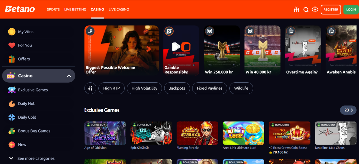 Bedste casinoer på det danske marked - Betano