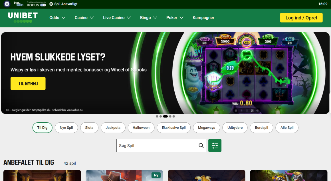 Bedste danske online kasinoer med dansk licens - Unibet Casino Danmark
