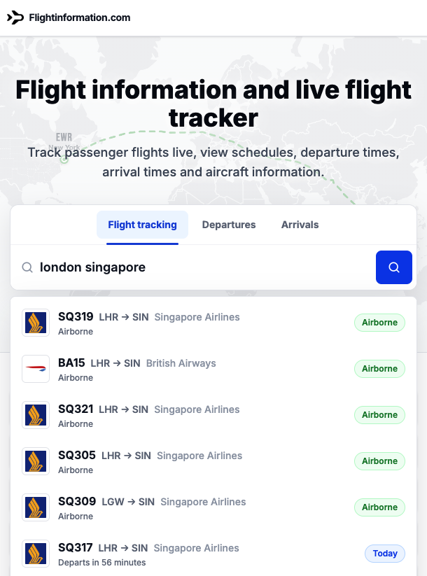 flightinformation com