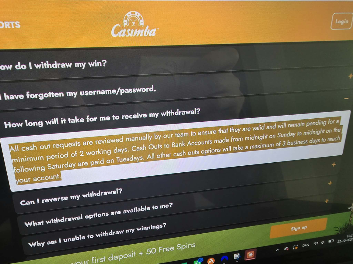 fast withdrawal casino UK