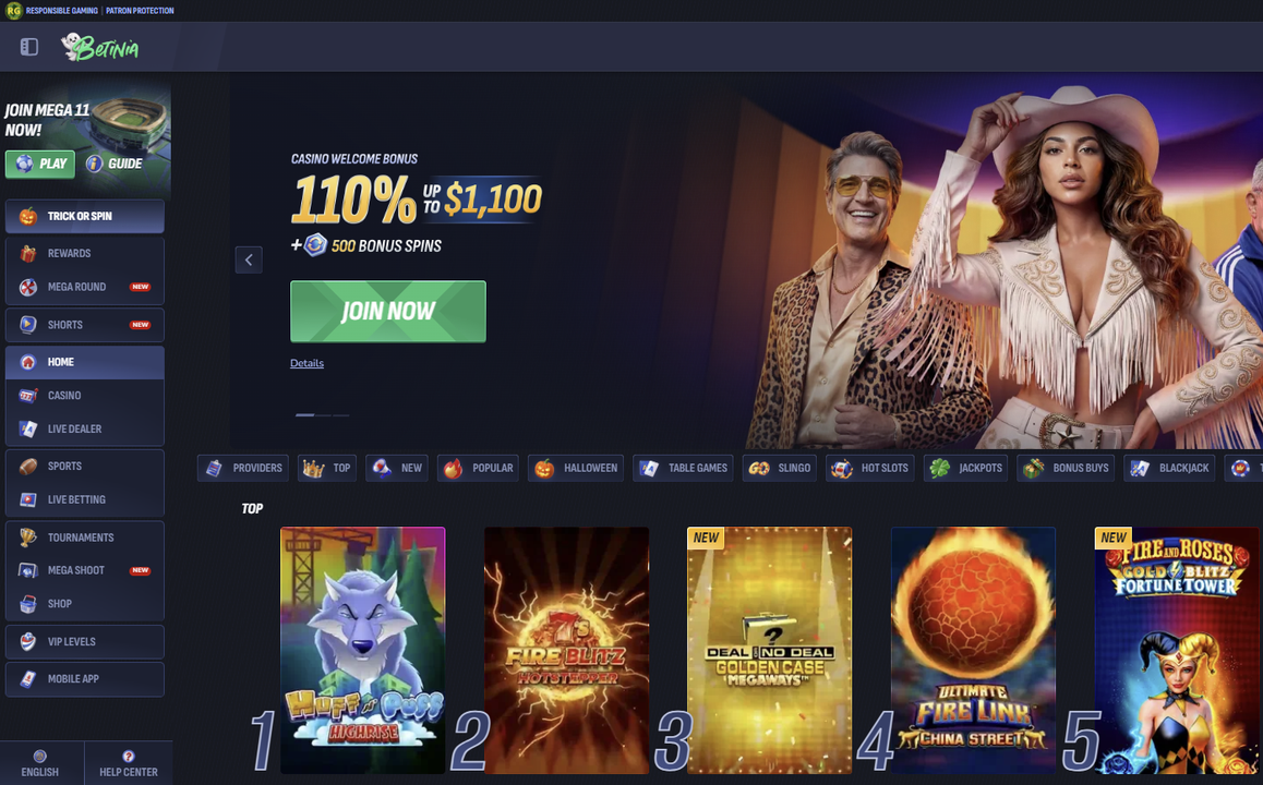 Betinia NJ sign up bonus